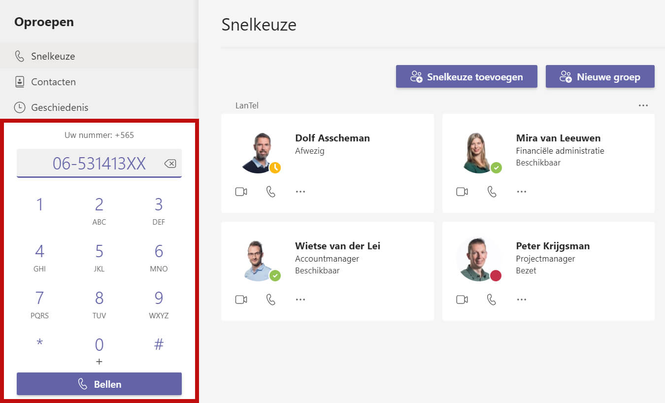 Pebish Isoleren output Bellen via Microsoft Teams met je vaste nummer, het kan echt